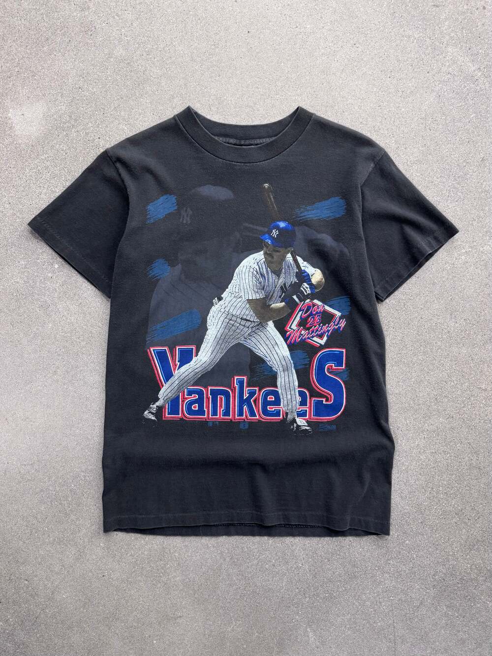 Vintage 1990 Salem Sportswear Don Mattingly New York Yankees MLB T-Shirt - S